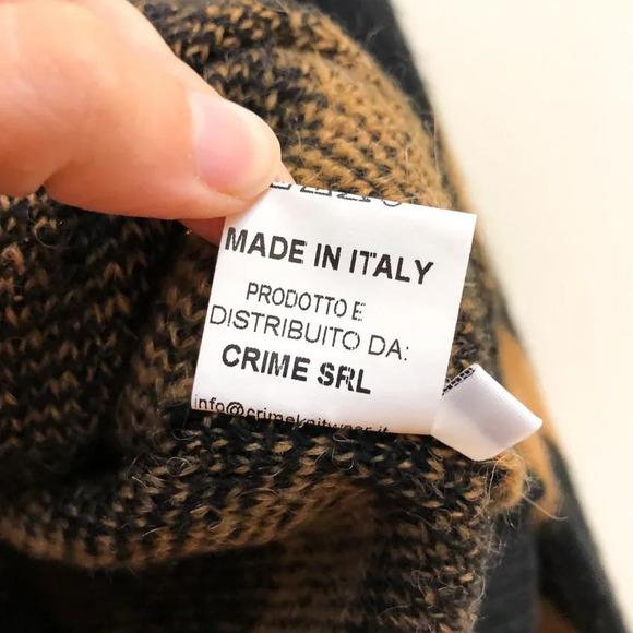 Molo Eleven Geometric Print Crew Neck Alpaca Blend Knit Scoop Neck Sweater L NWT - Picture 8 of 9